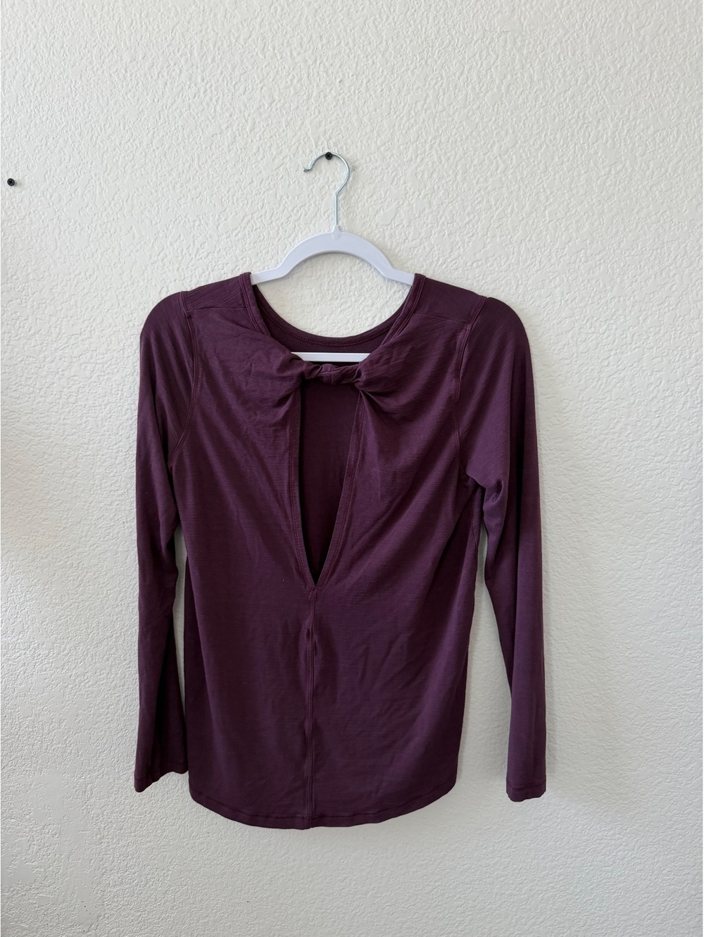 All in Motion Women's Long Sleeve Purple Rayon Spandex Top running athletic
